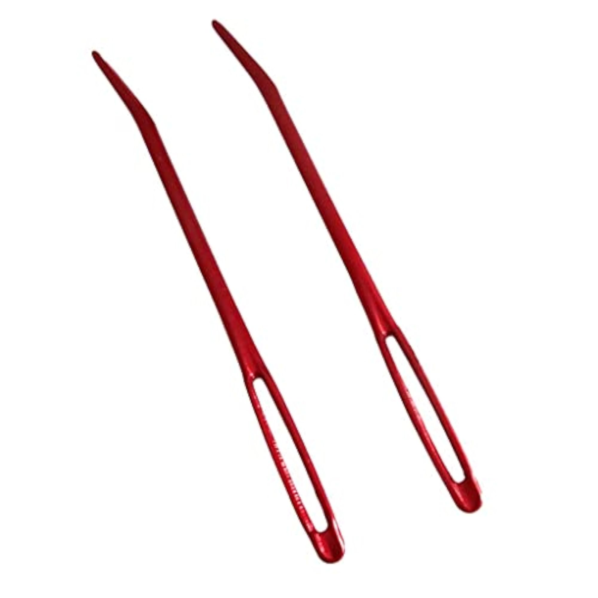 10x2pcs Aluminium Large-Eye Bent Tip Tapestry Darning Needles